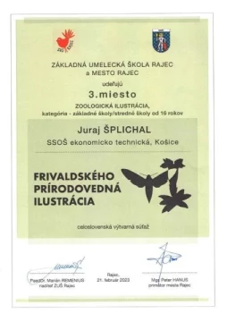 Frivaldského prírodovedná ilustrácia 2023 – 3. miesto
