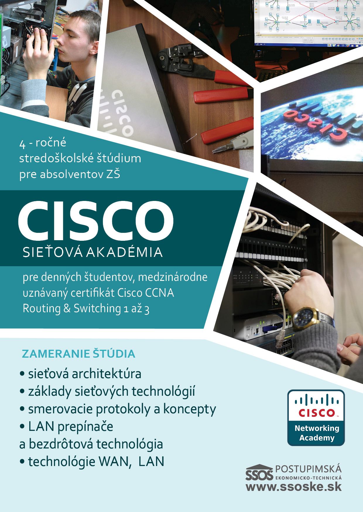 Mechanik počítačových sietí – Cisco a sieťové technológie